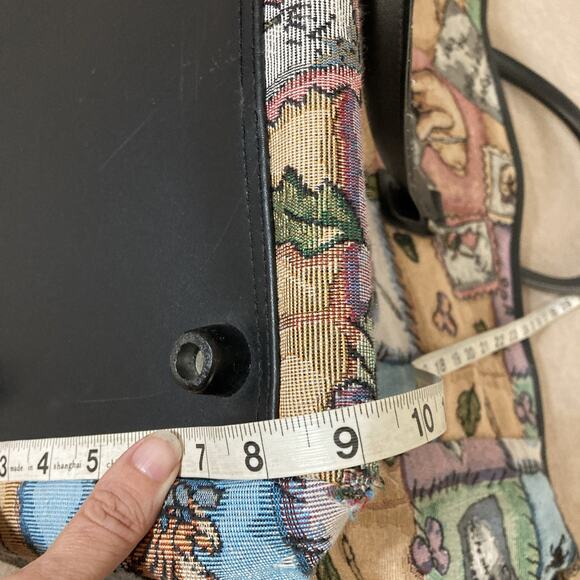 Disney Winnie the Pooh Tapestry Duffel Bag XXL Vtg Weekender Carry-on Travel Bag - Picture 6 of 11